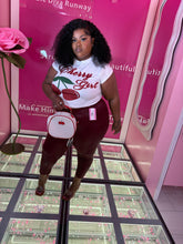 The Curvy Wild Cherry Tight Set