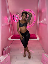 The leather lace Top