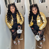 Metallic Puffer Jacket