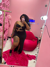 Asymmetric Strapless Slit Dress