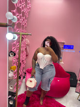 Washed Cargo Denim JORTS