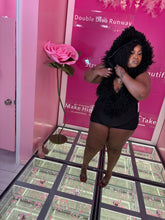 The Fluffy Plus Girly Hooded Romper