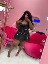 Stamped & Patched Denim Skirt Set