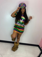 The Queen Of Mardi Grass Sequin Dress