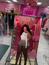 Zebra Print Sequin Shorts