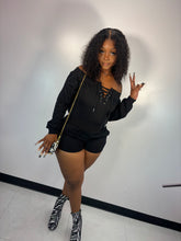 In That Mode Lace Up Romper