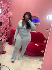 For The Gym Active Wide Leg Pants Set (Lulu inspired set)