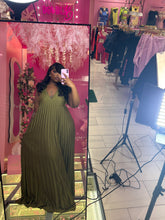 Goddess Energy Plus Pleated Maxi Dress