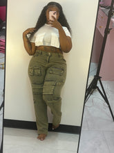 The Heavy Duty Faded Green Cargo Jeans