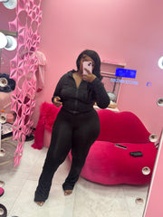 For The Gym Active Wide Leg Pants Set (Lulu inspired set)