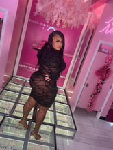 Plus Girls Night Out Sheer Long Sleeve Dress