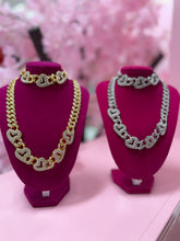 Heart Charm Necklace and Bracelet Set