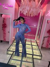 Spring Tyme Sheer Leotard & Wide Leg Pants Set