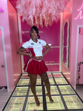 #20 Lace Collar Top & Bubble Skort Set