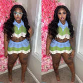 Full Of Color Skirt Set