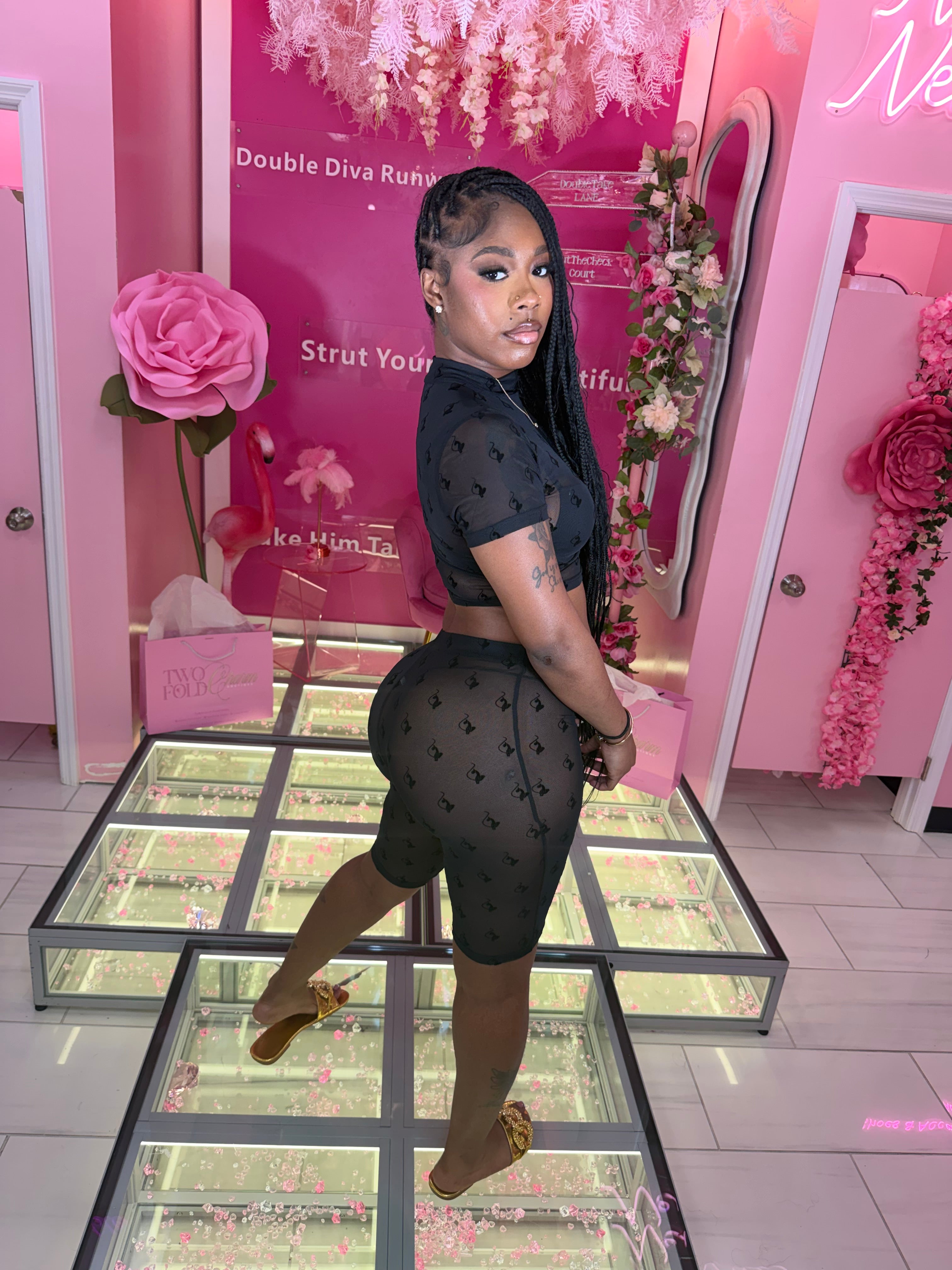 Baby Fat Sheer Short Set