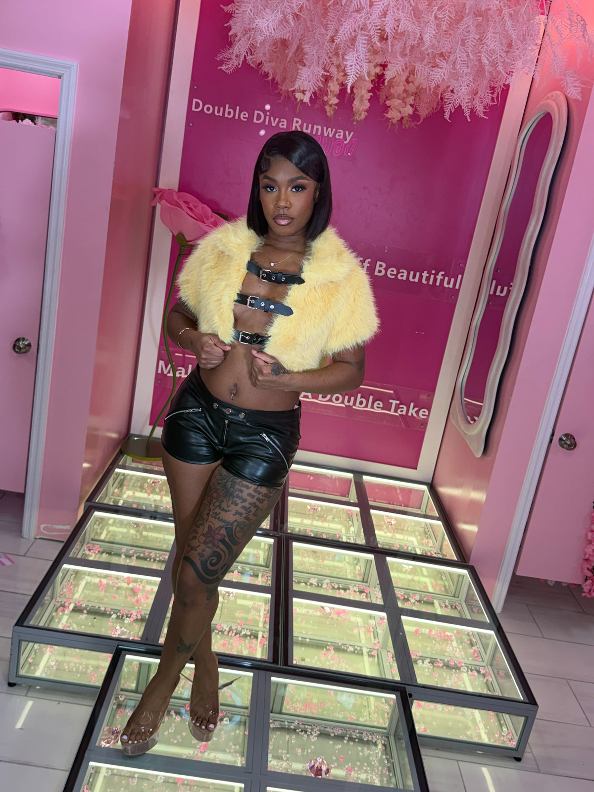 Fur Crop Fashion Vest