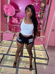 Zipper Stoner Girl Shorts