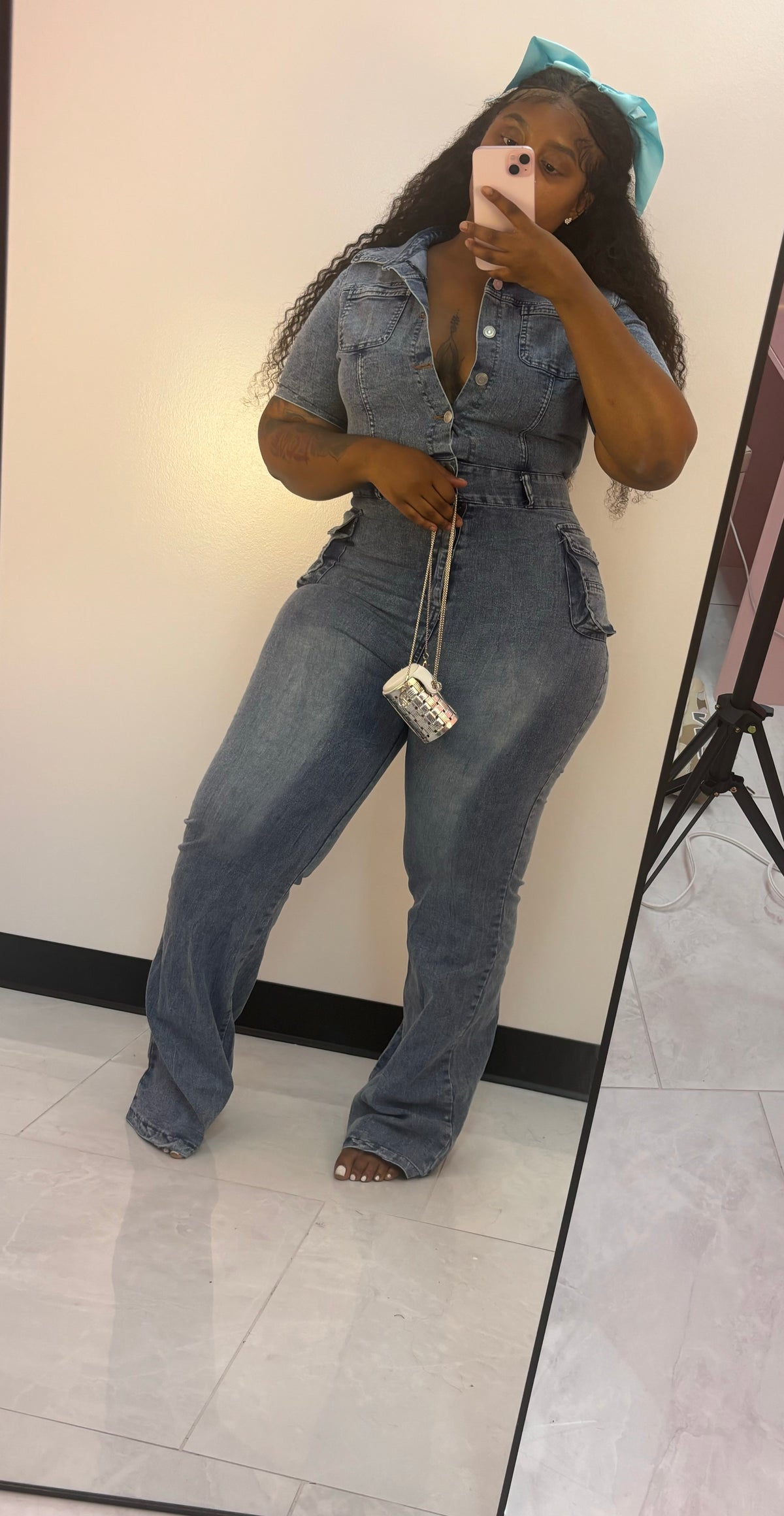 Denim Me Down Texas Jean Jumpsuit