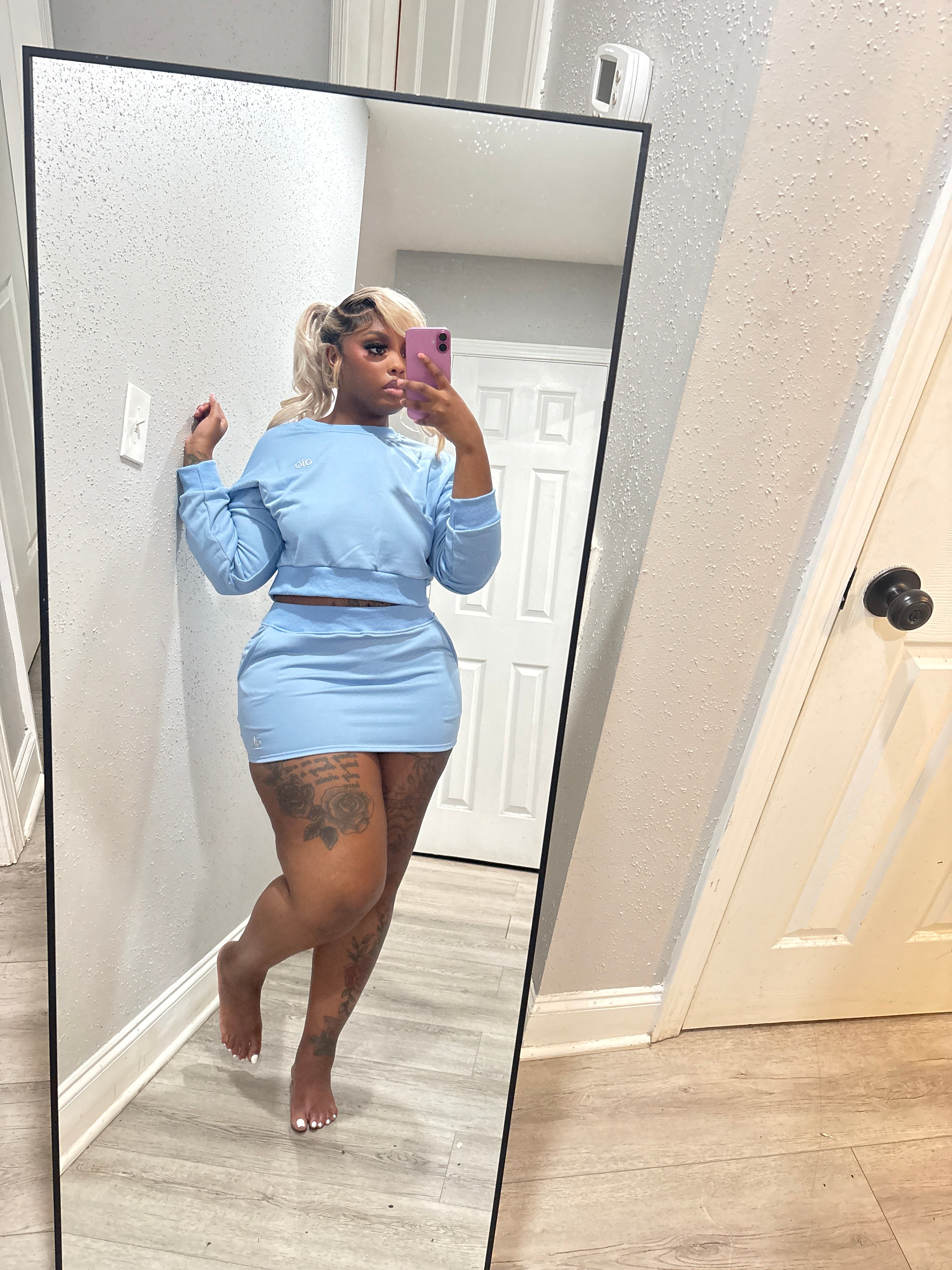 The Viral AL0 Skirt Set