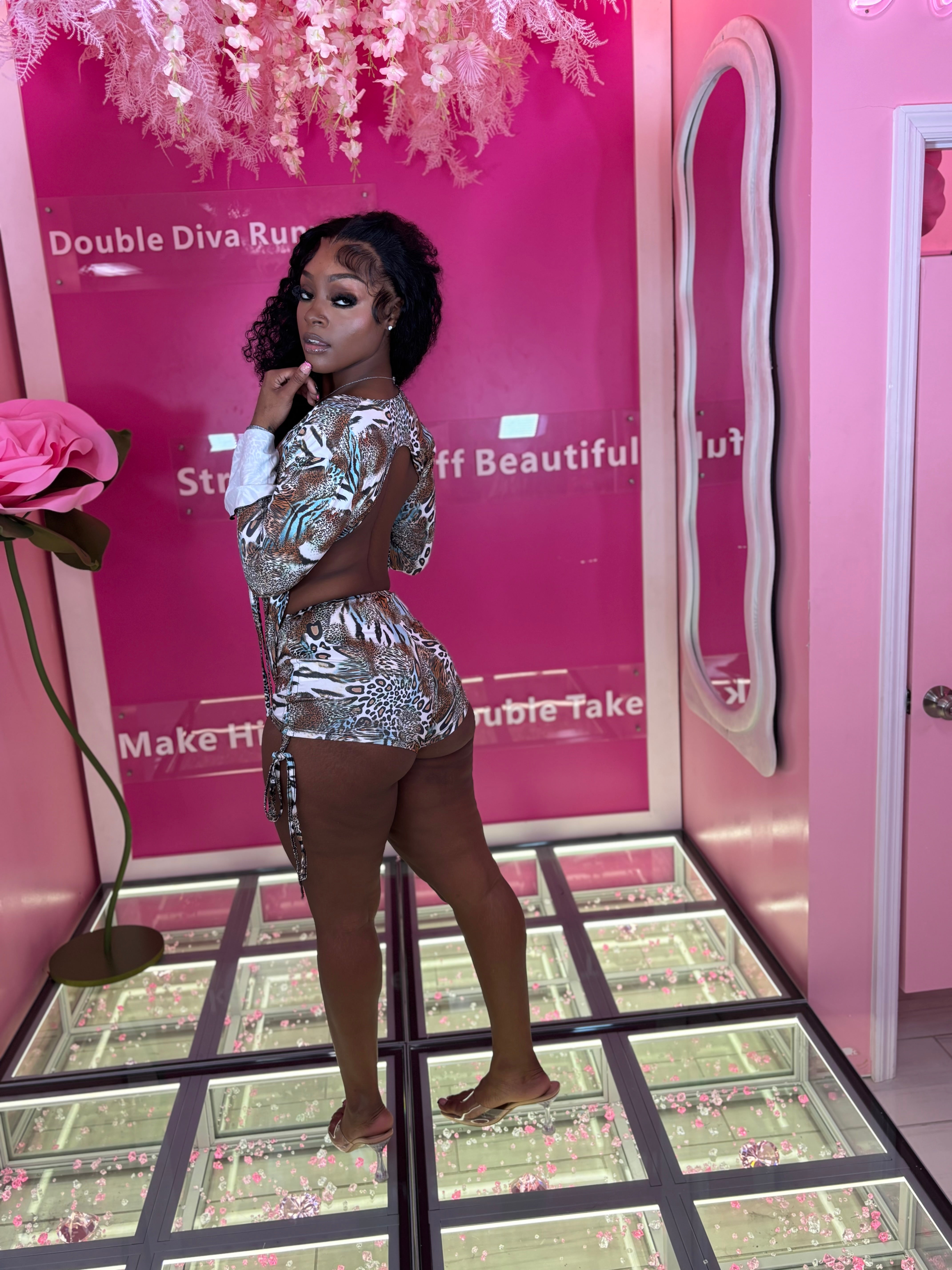 The Sexy backless Short set