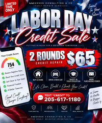 Labor Day Credit sale 2 rounds