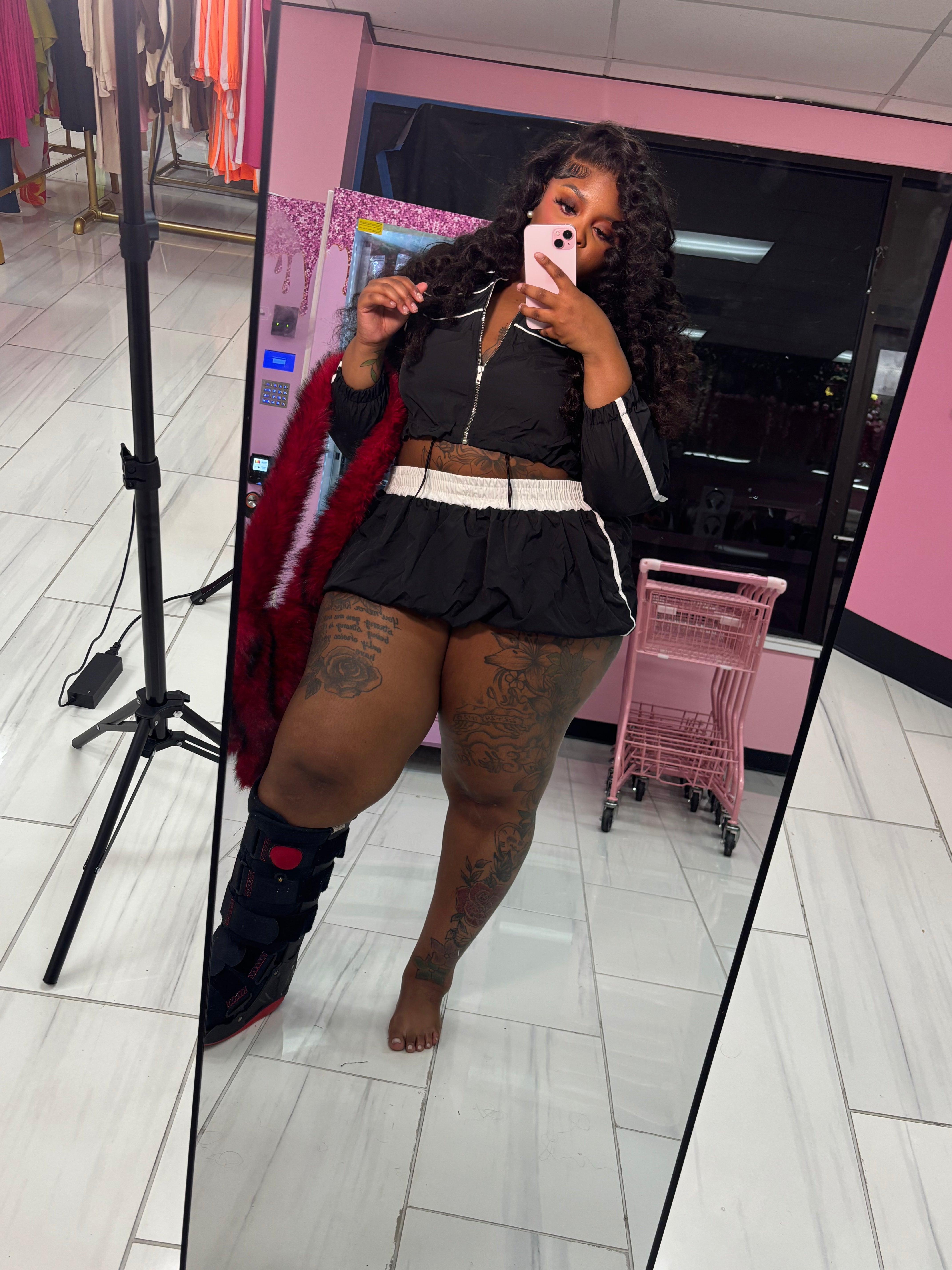 The Reflective Skirt Set