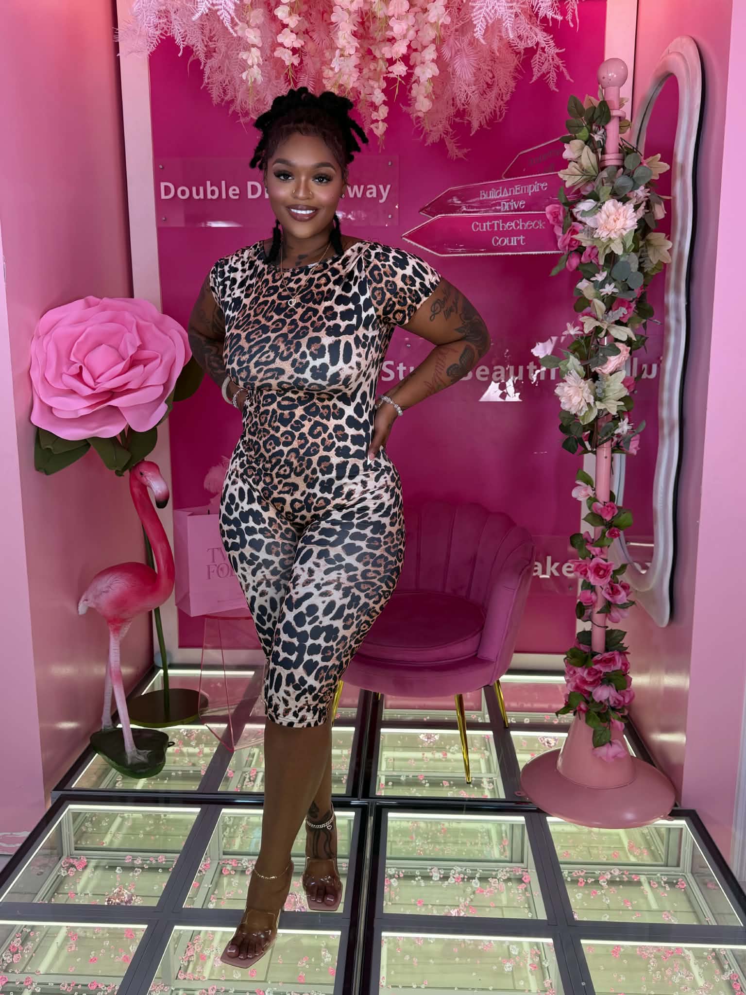 Look back at it Cheetah Romper