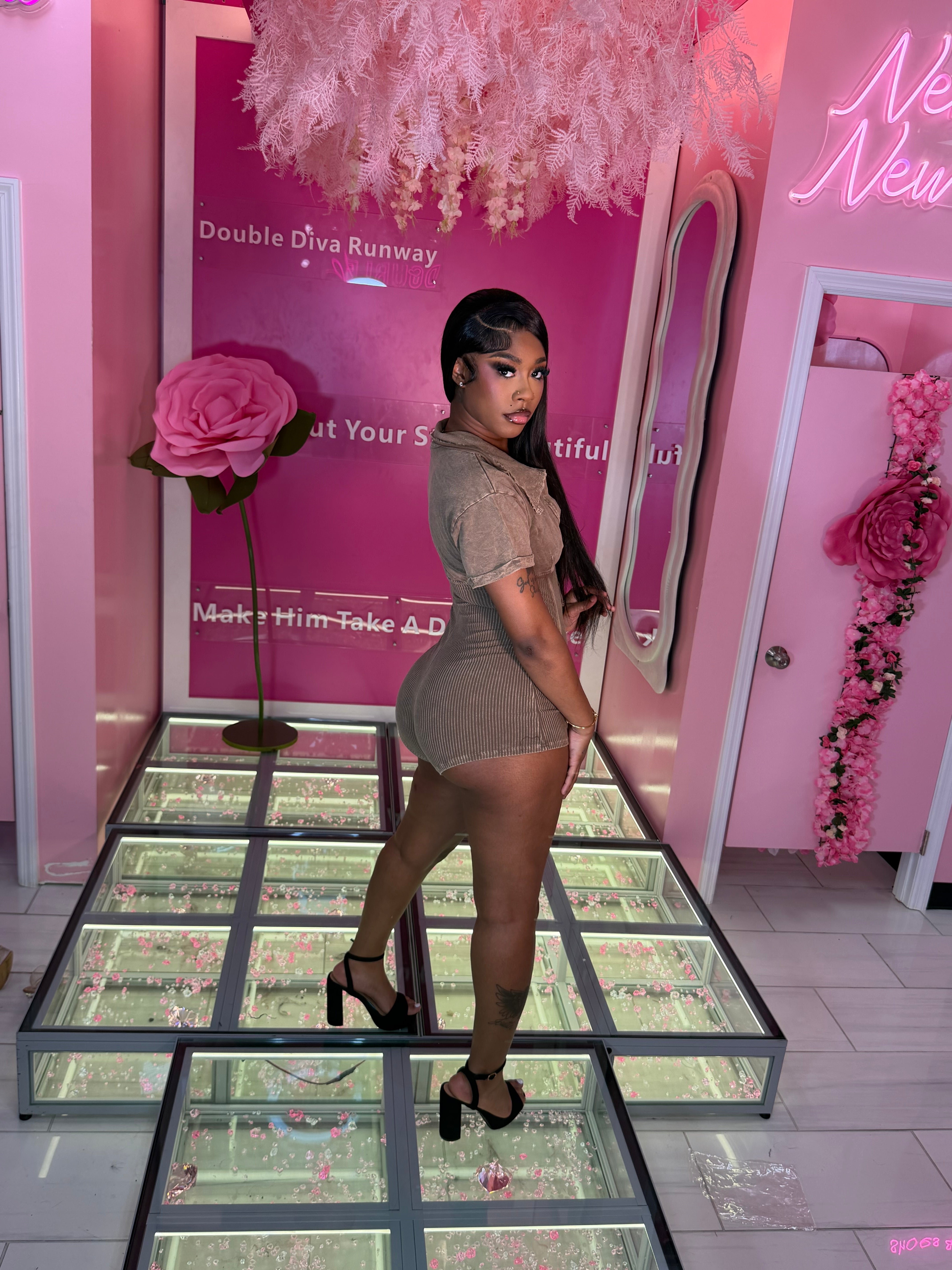 The Stone Wash Snatch Romper