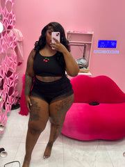 Cherry Top short Set