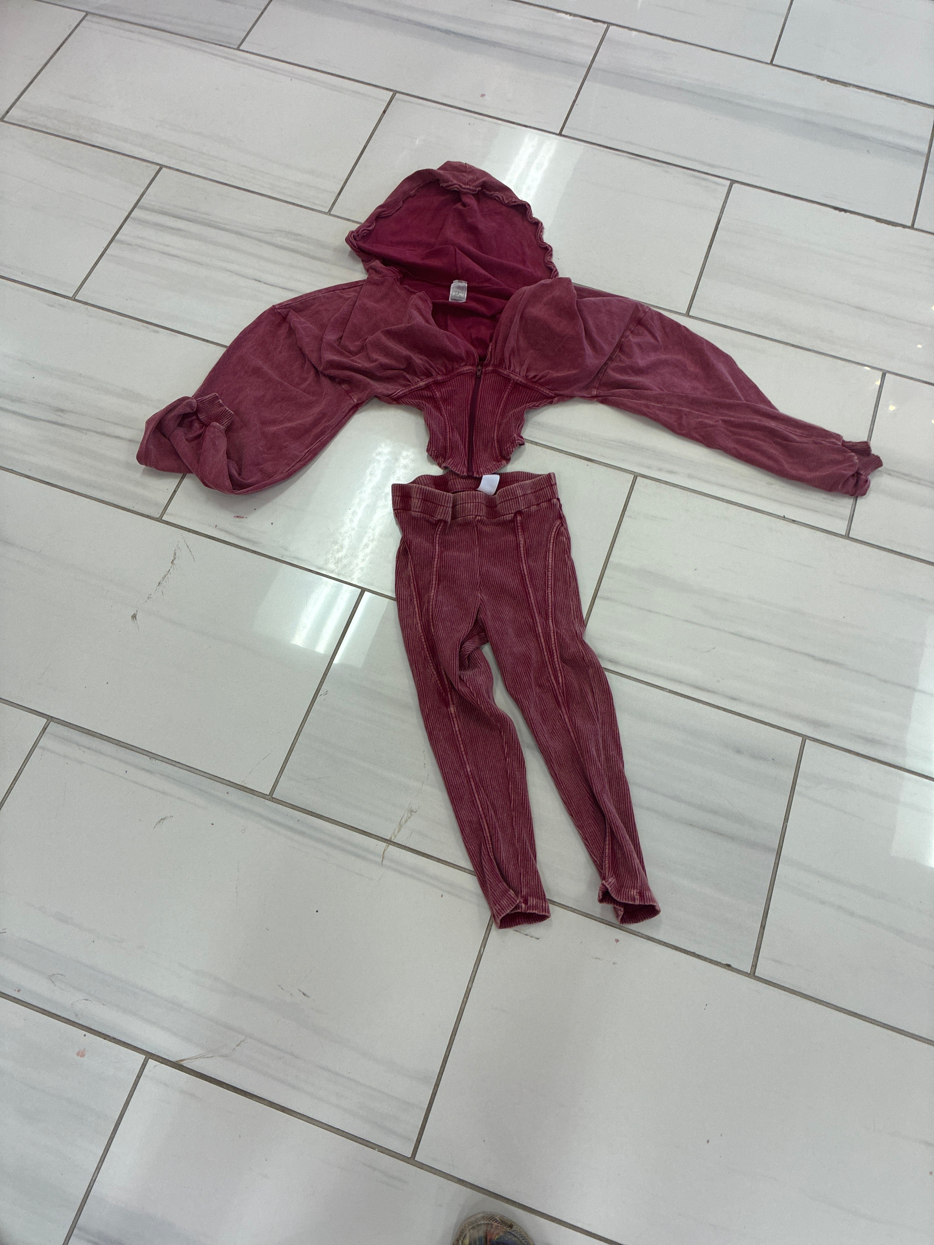 The stone wash two piece set