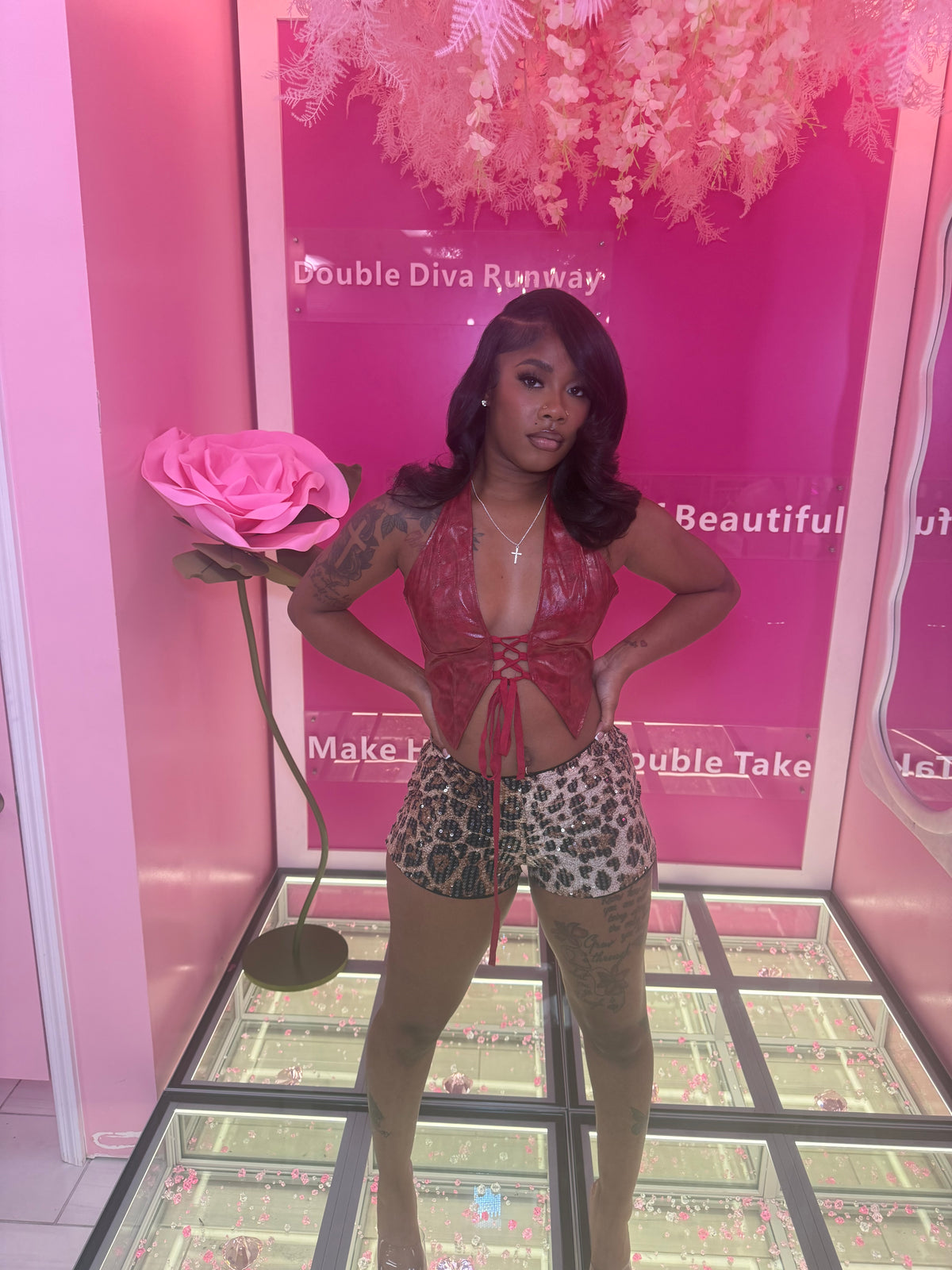 The Lace Up Leather Top