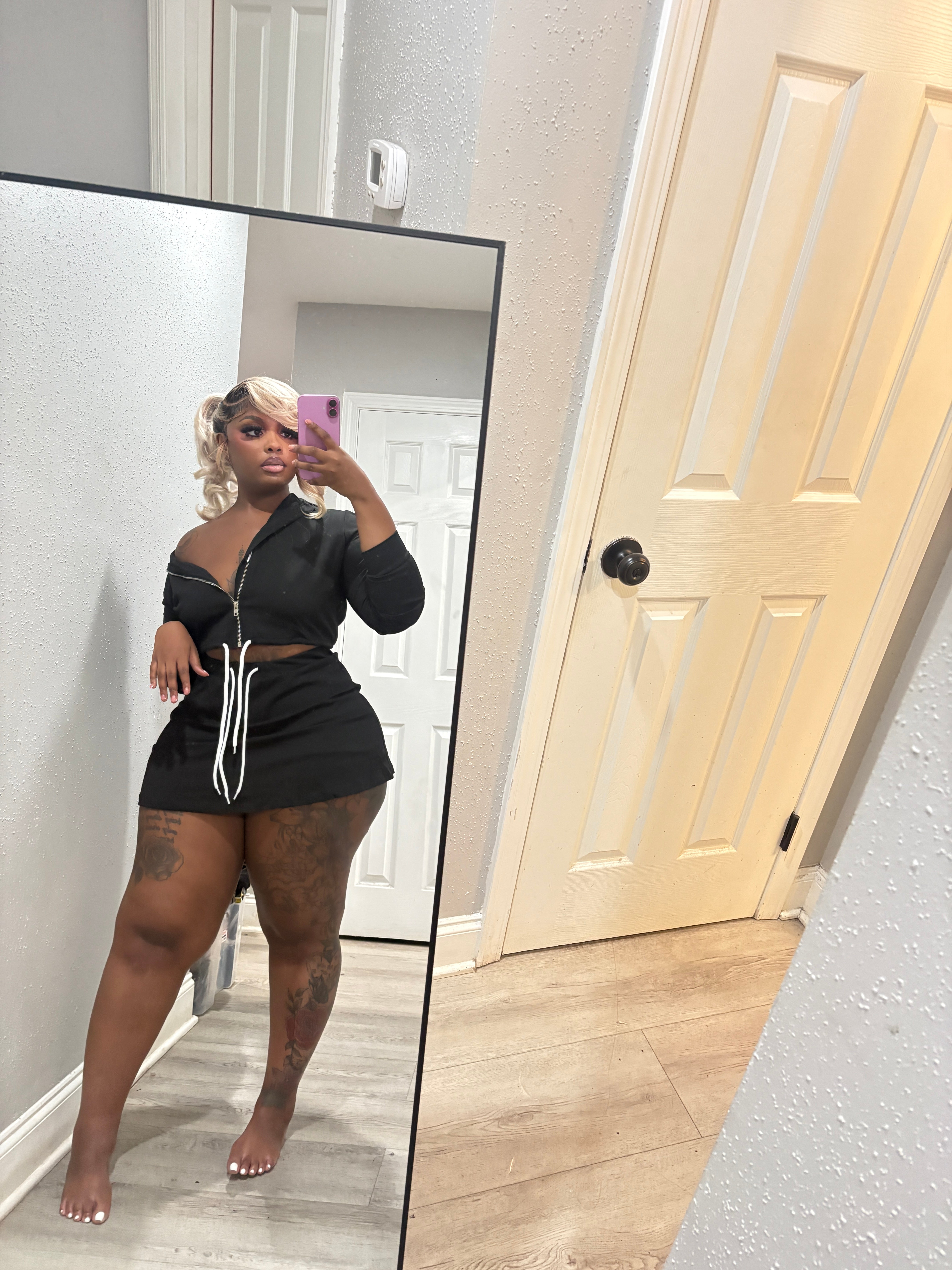 Noir Essential Skort Set