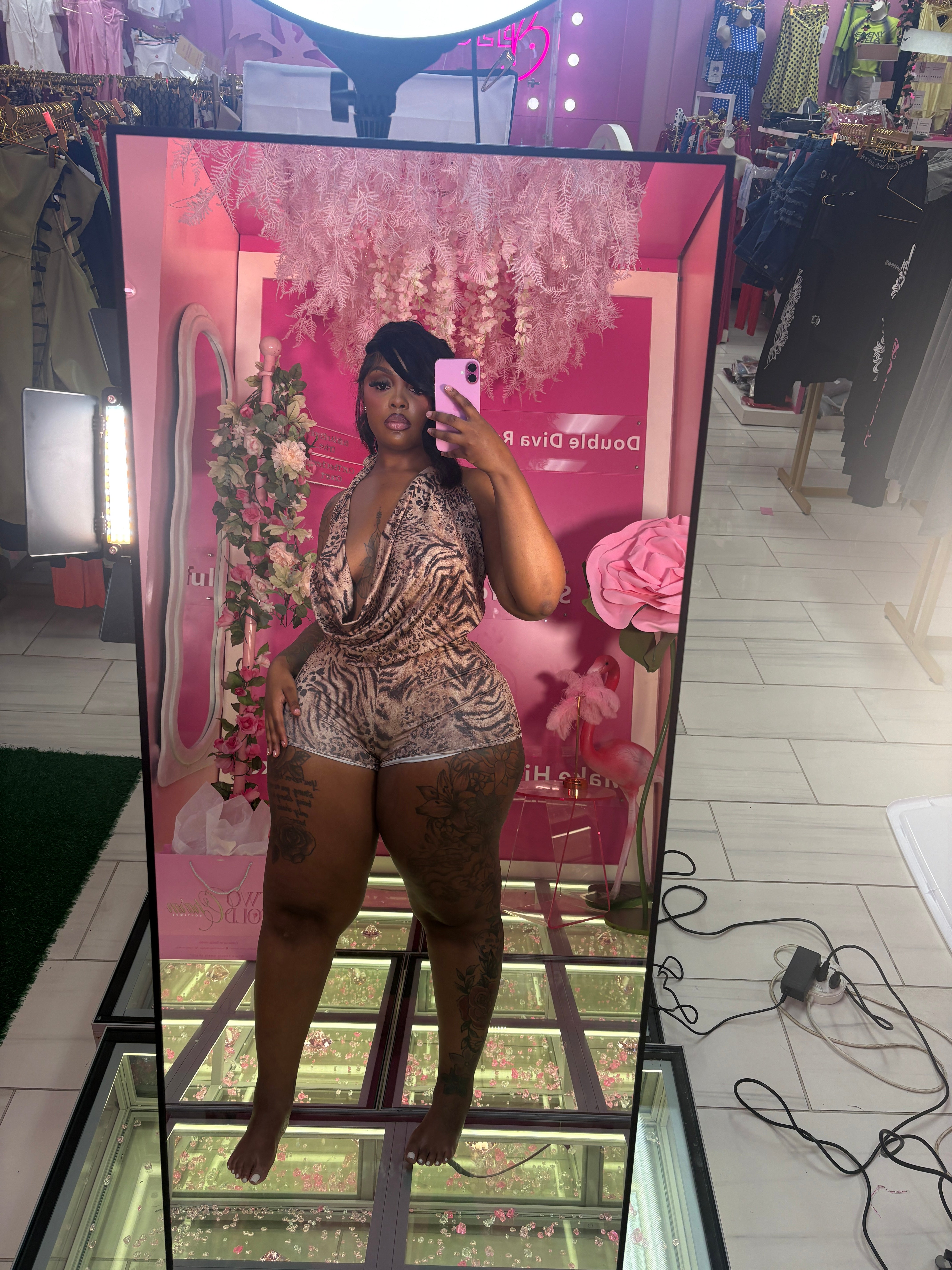 The Foxy girl Blouse Short Set