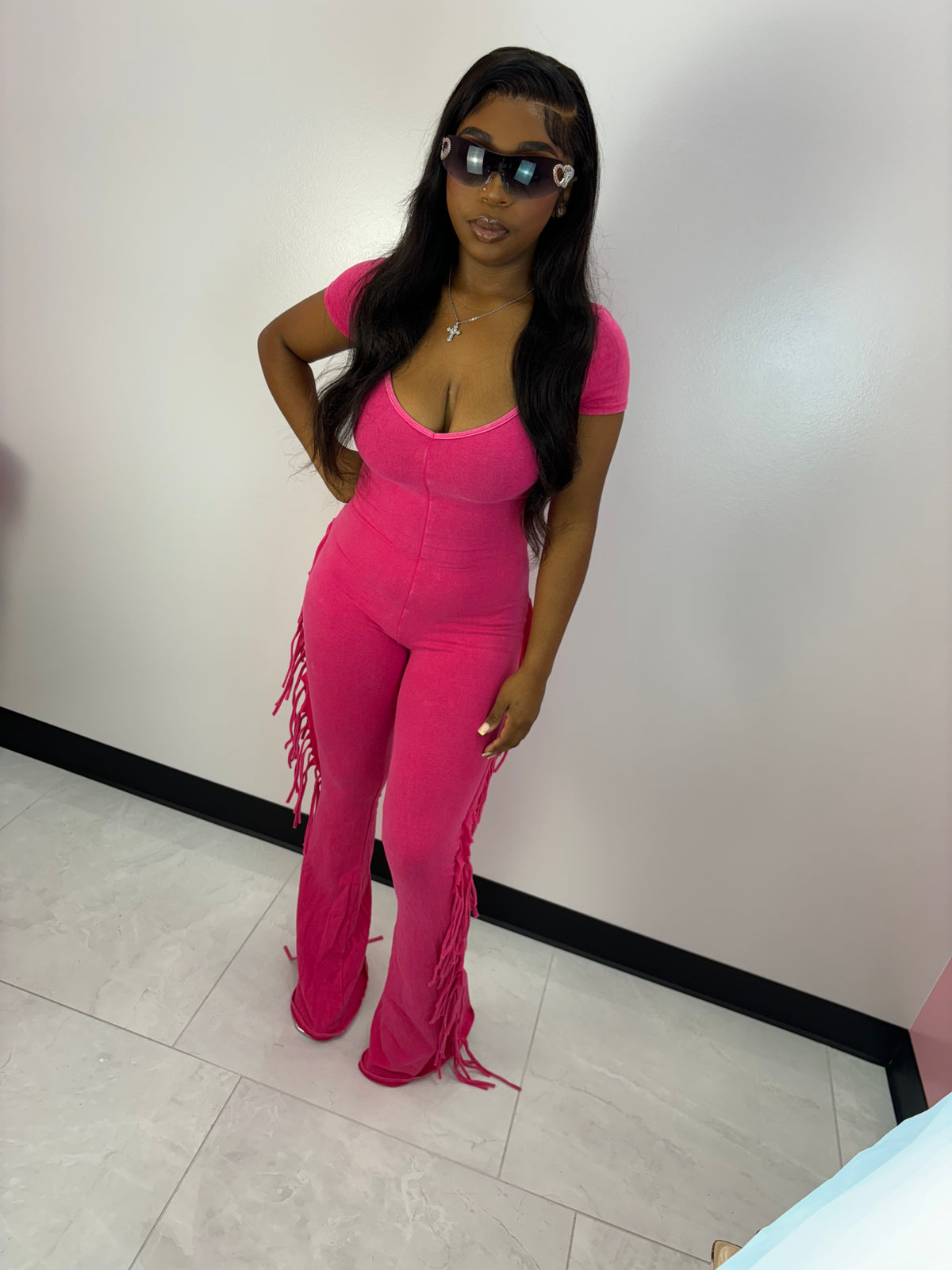 The Pink Friday Shingle Romper