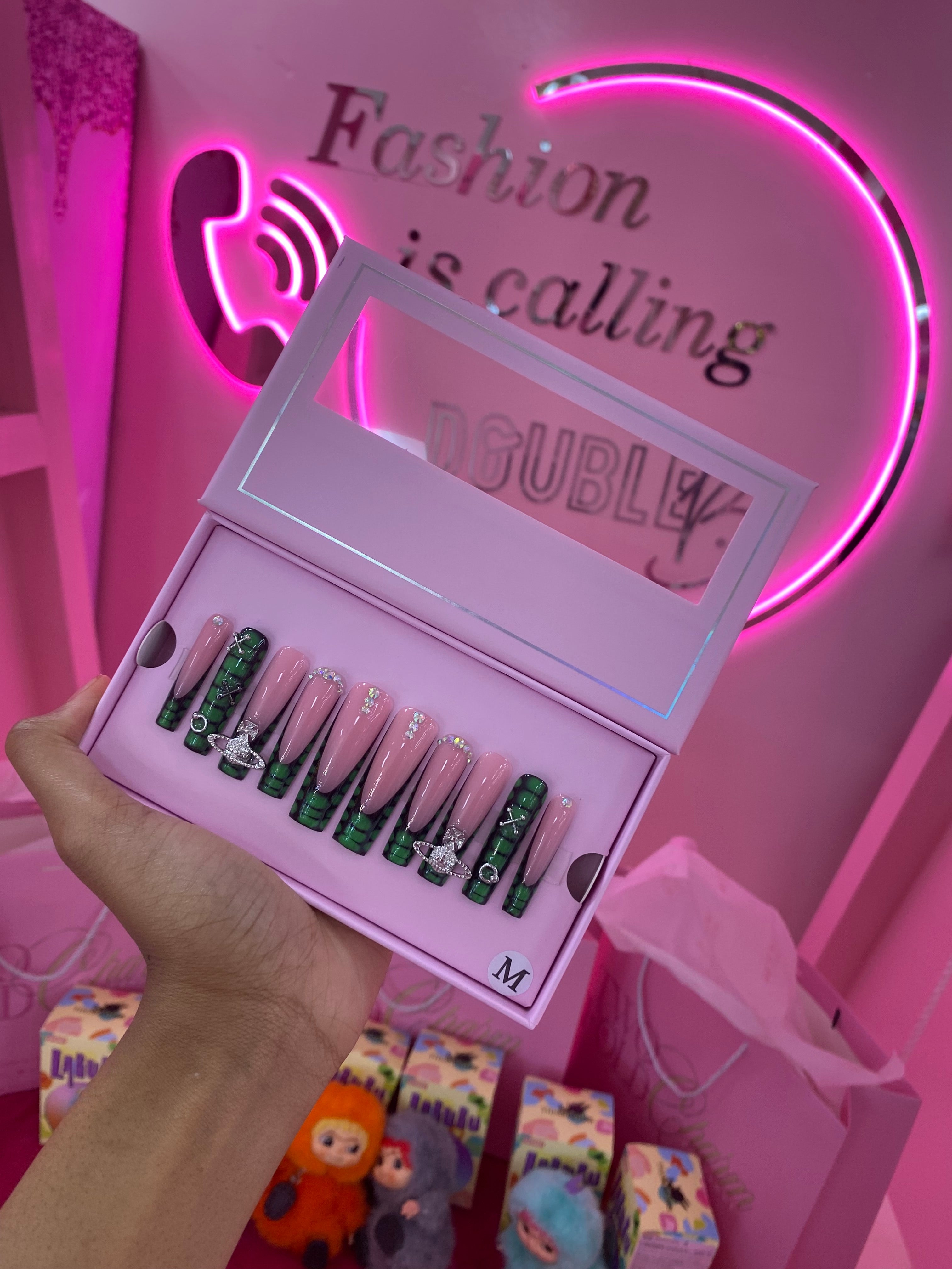 Custom Charmer Press On Nails