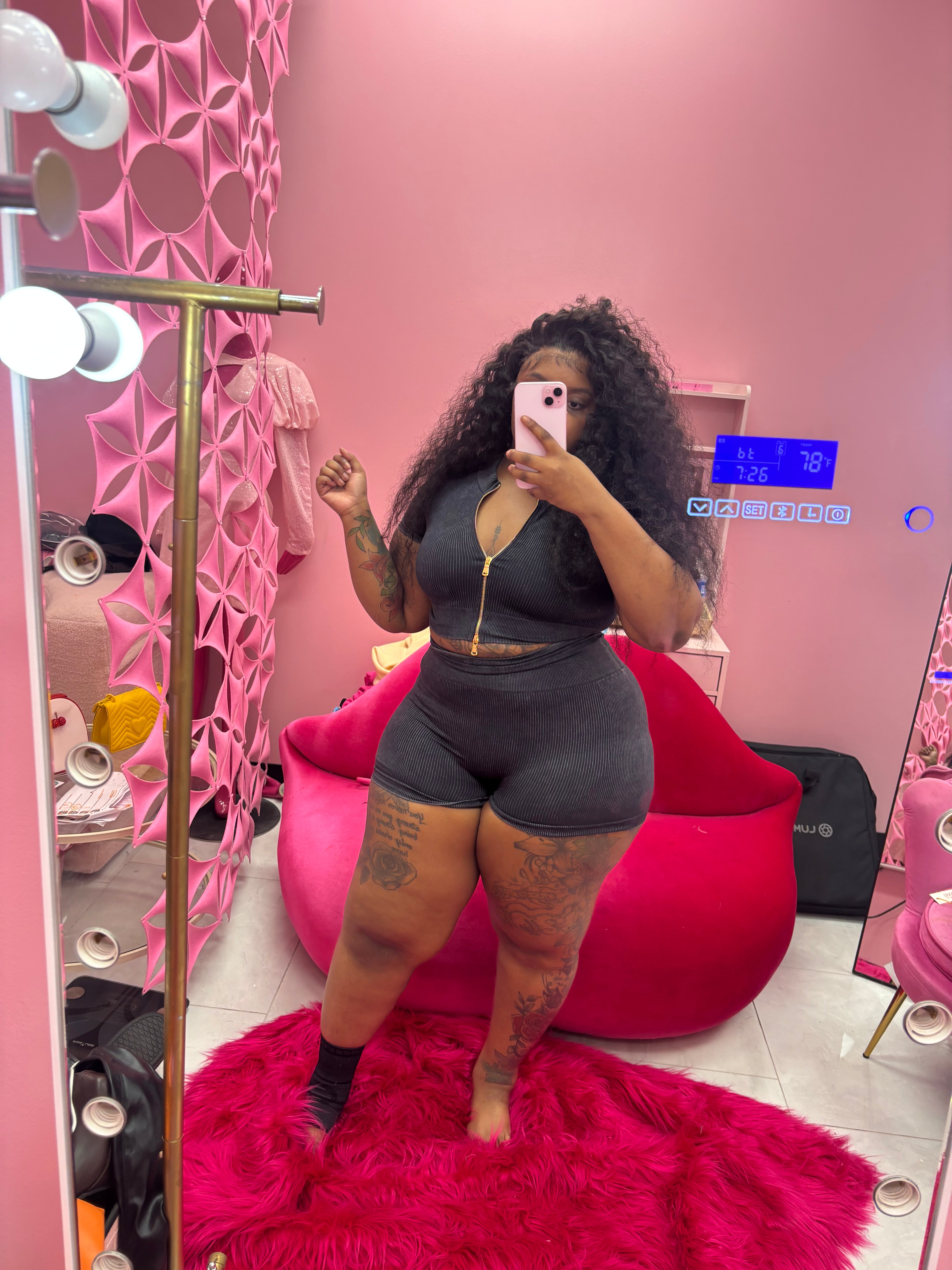 The Zipper Active Fitted Sets(comes in plus size)