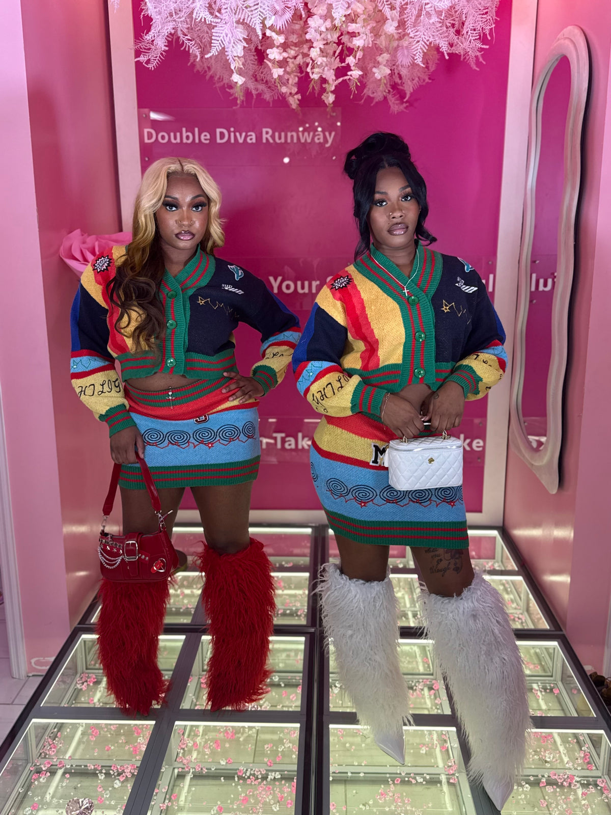 The Colors Fall Cardigan Skirt set