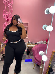 Yoga wide-leg tight set
