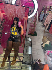 The Leather Shorts with Pockets