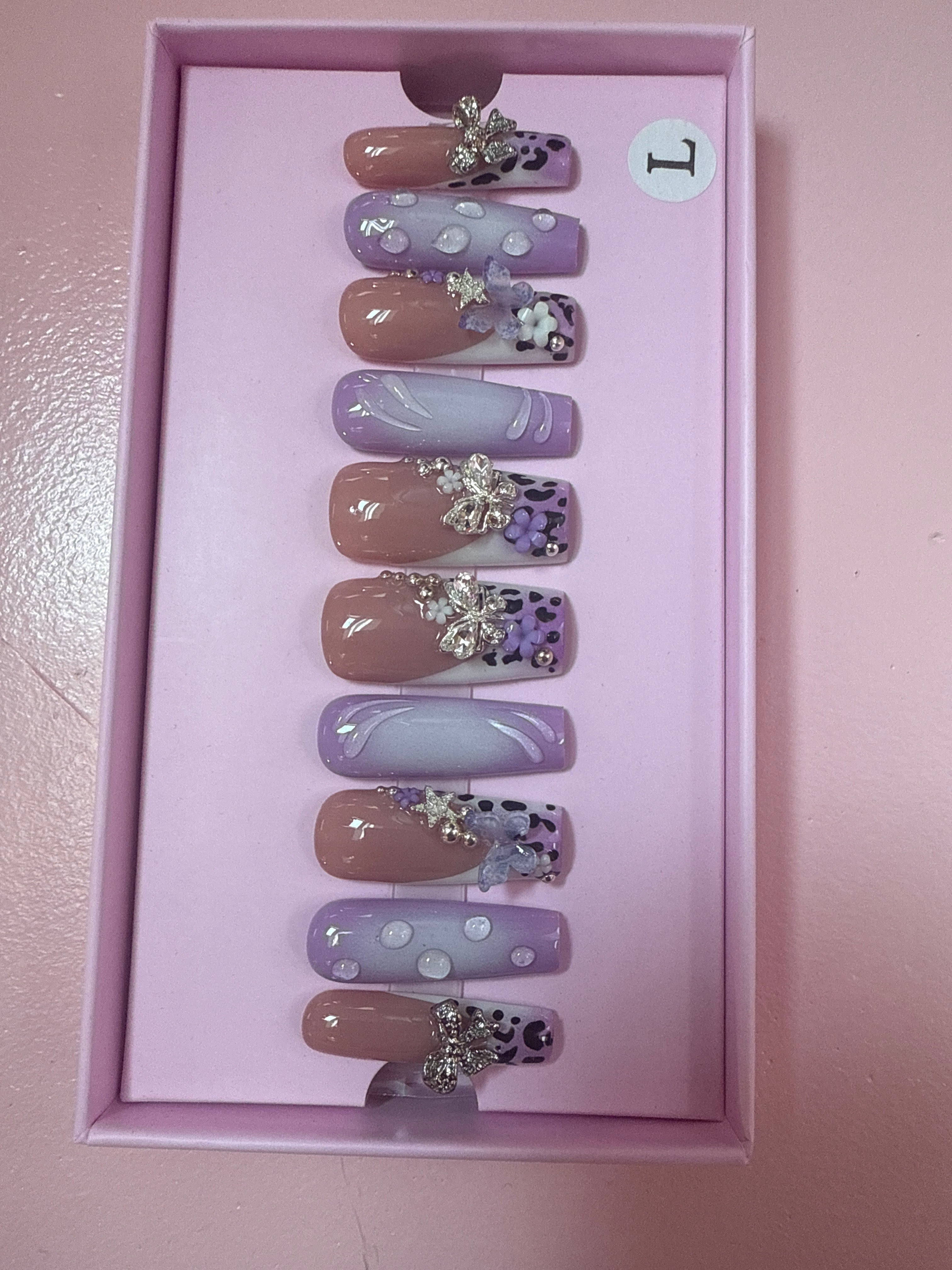 Custom Charmer Press On Nails