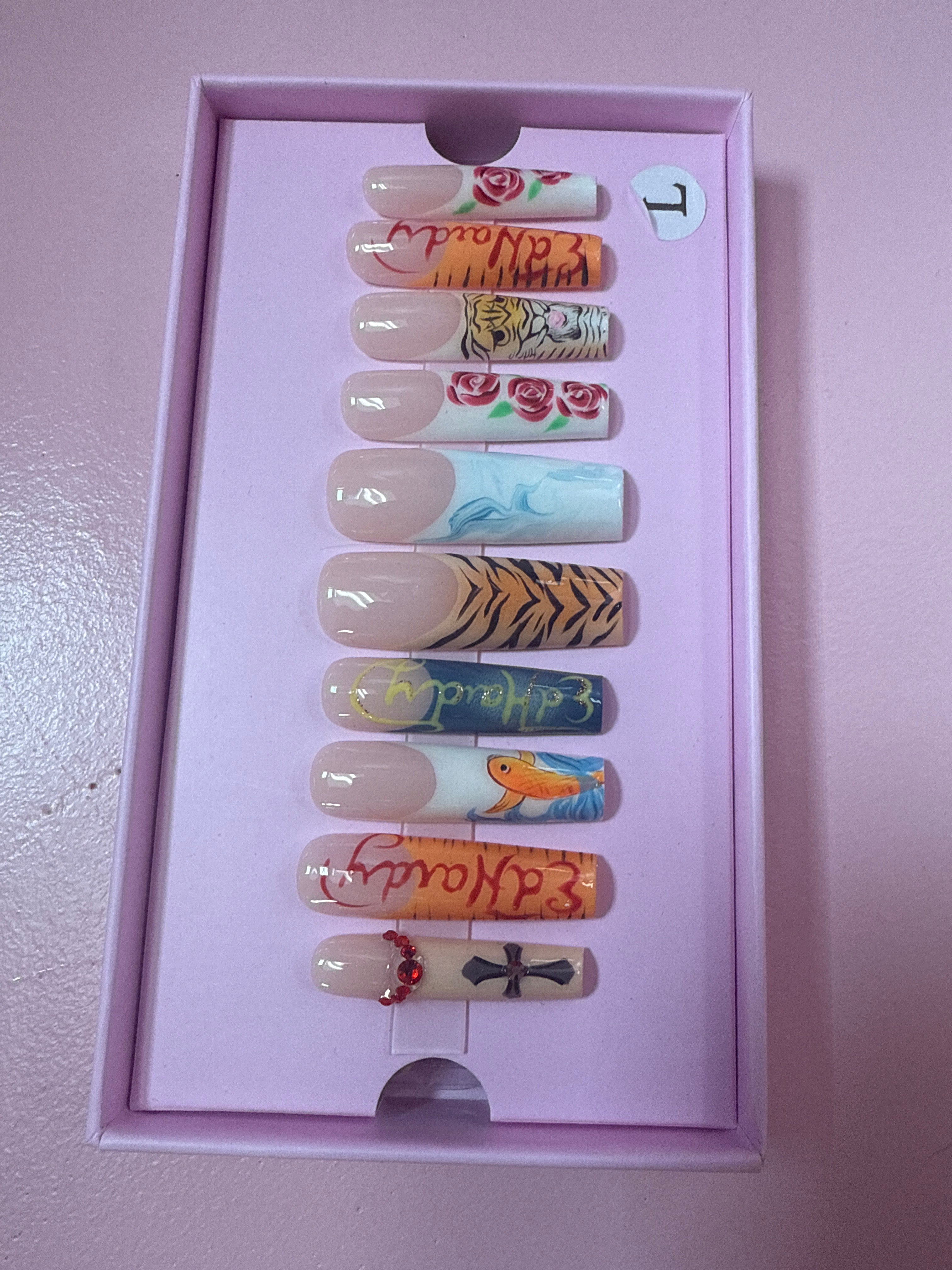 Custom Charmer Press On Nails