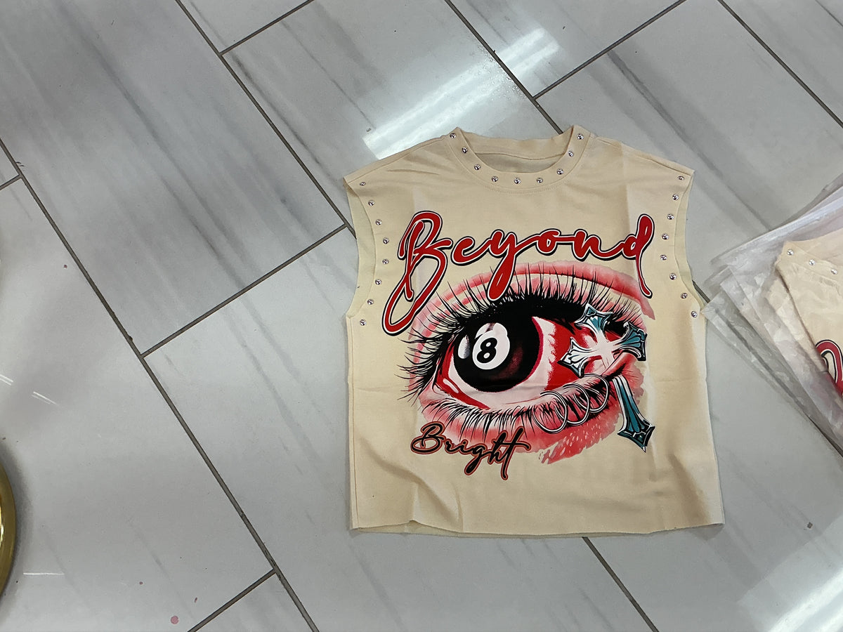 Saint Crossed Studded Tee