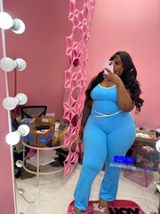 Yoga wide-leg tight set