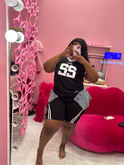 Jogger Shorts with Jean Detail