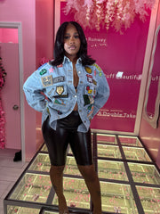 Stamped Patch Up Jean Jacket