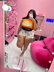 In the Jungle Plus Size Short Set