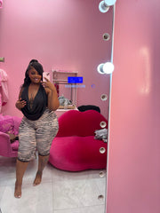 Ms Act Badd Back Out Halter and Capri Set