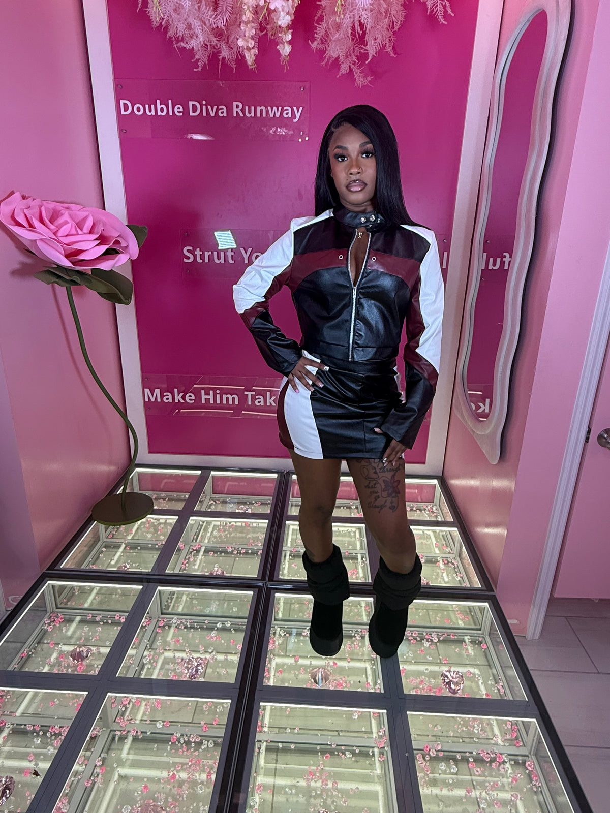 The motor Girl skirt set