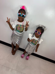 Very Sassy 2 Piece Skirt Kids Set
